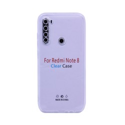 Soft Silicone Case with Camera Shield for Xiaomi Redmi Note 8 Transparent Soft Silicone Case with Camera Shield for Xiaomi Redmi Note 8 Transparent